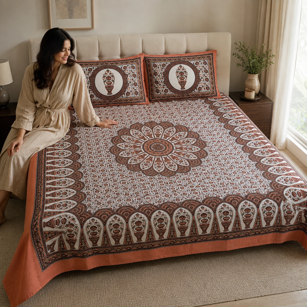 King Size Bedsheet (90 × 108 Inches) 10