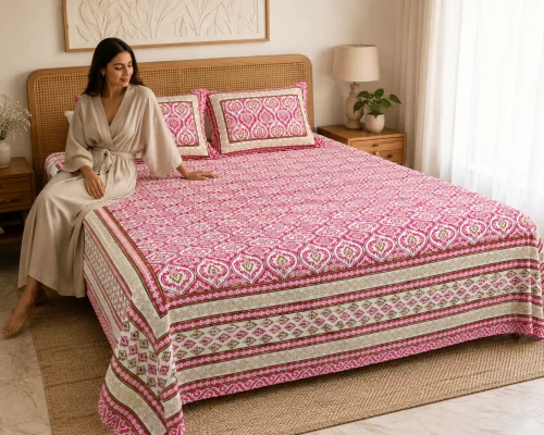 King Size Bedsheet (90 × 108 Inches) 16