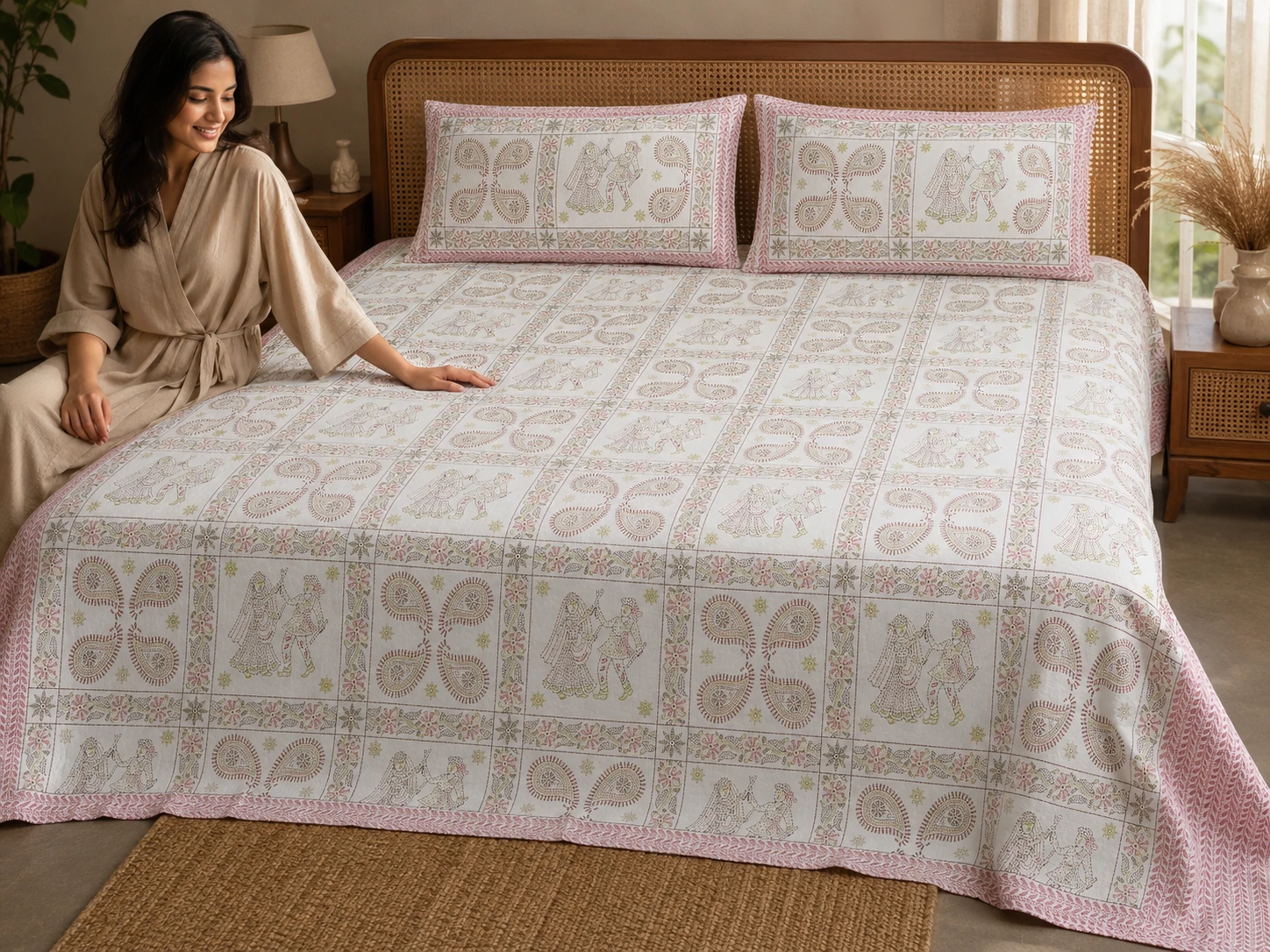 King Size Bedsheet (90 × 108 Inches) 17